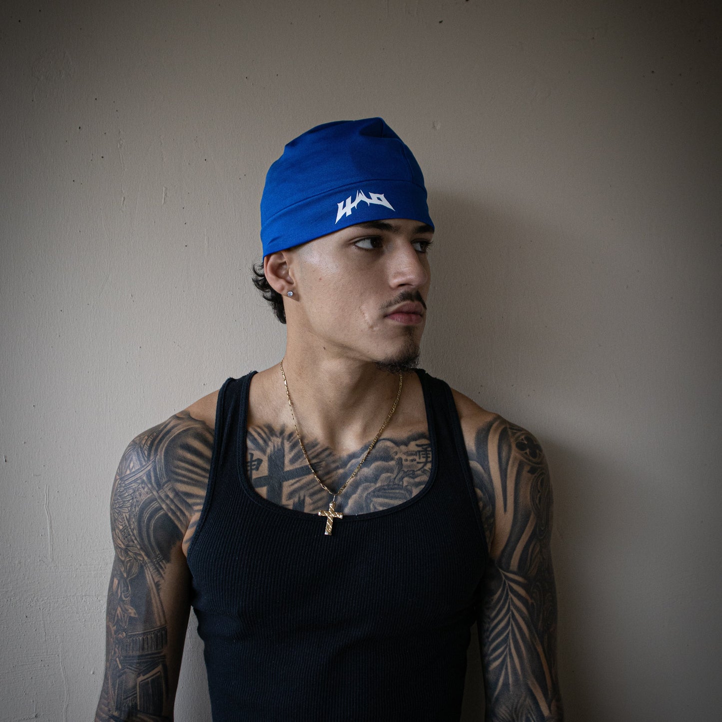 BLUE 3D LOGO SKULLHAT