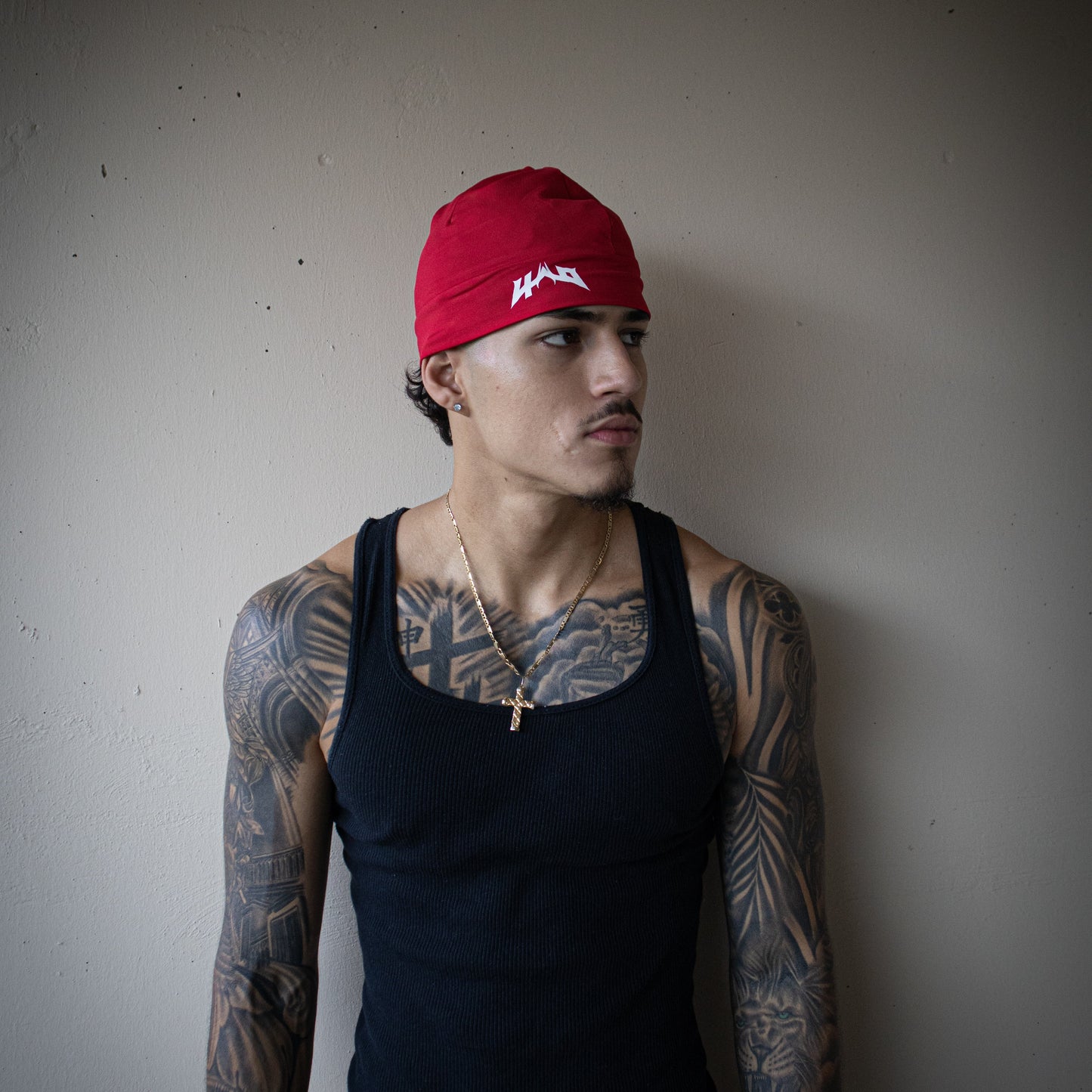 RED 3D LOGO SKULLHAT